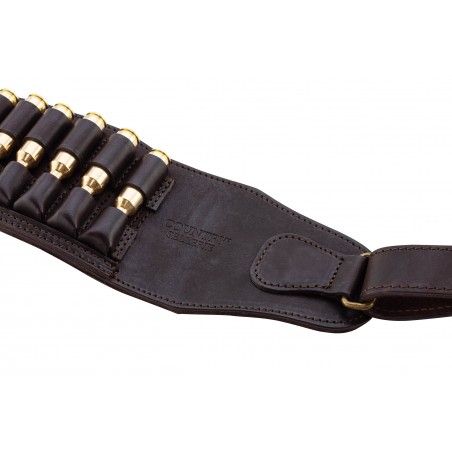 Cartouchière Country cuir gras pour balles de carabine