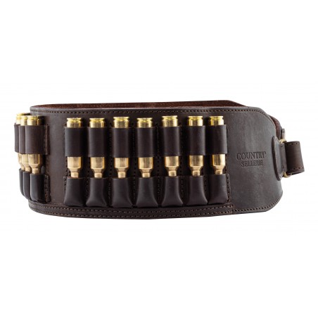 Cartouchière Country cuir gras pour balles de carabine