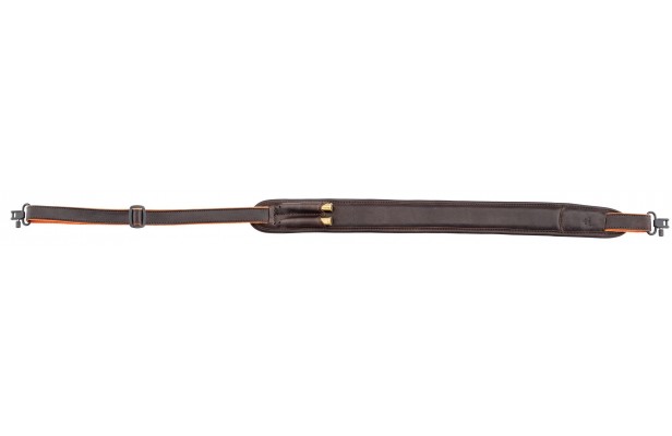 Bretelle carabine Country cuir avec cartouchière
