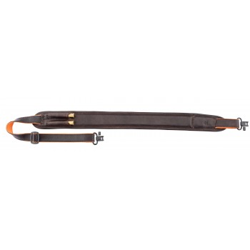 Bretelle carabine Country cuir avec cartouchière