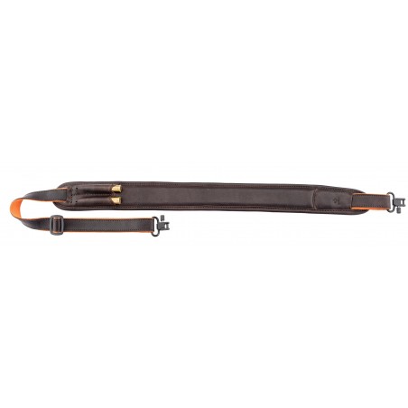 Bretelle carabine Country cuir avec cartouchière