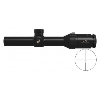 Lunette GPO Spectra 1-6x24 reticule G4-IL SFP