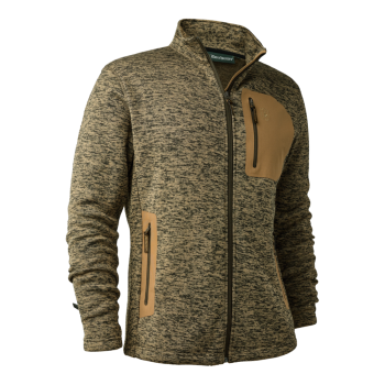 Veste polaire Deerhunter tricotée Sarek - Butternut Melange