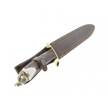 Dague de chasse Muela Alcaraz cerf 26 cm tête de sanglier