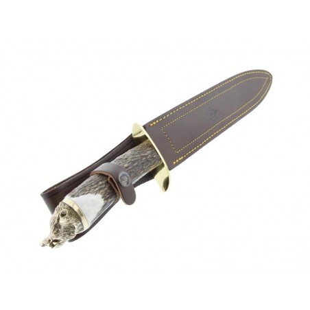 Dague de chasse Muela Alcaraz cerf 26 cm tête de sanglier