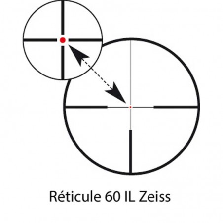 Lunette Zeiss V8 1.1-8x24 - Réticule 60