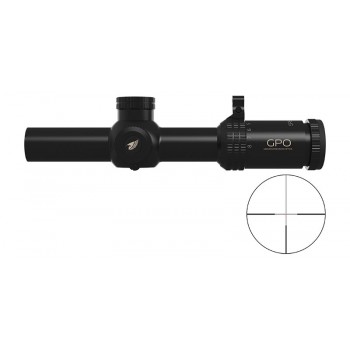 Lunette de battue GPO Spectra 1-8x24 avec réticule G4-IL SFP