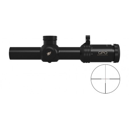 Lunette de battue GPO Spectra 1-8x24 avec réticule G4-IL SFP