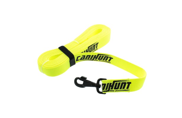 Longe CaniHunt Hunter 10 mètres plate polyester jaune