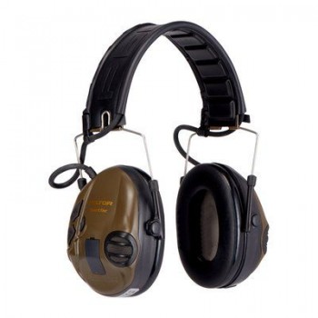 Casque électronique 3M Peltor SportTac coquilles oranges/vertes